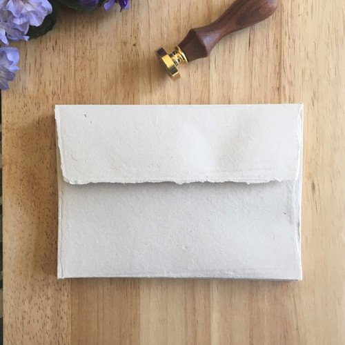 10 Deckled Edge Square Flap Envelopes