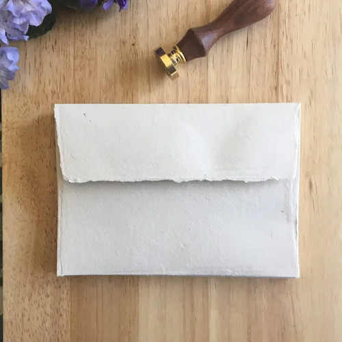 10 Deckled Edge Square Flap Envelopes