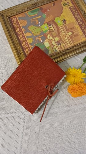 Vintage Leather Travel Journal 5 x 4 inch