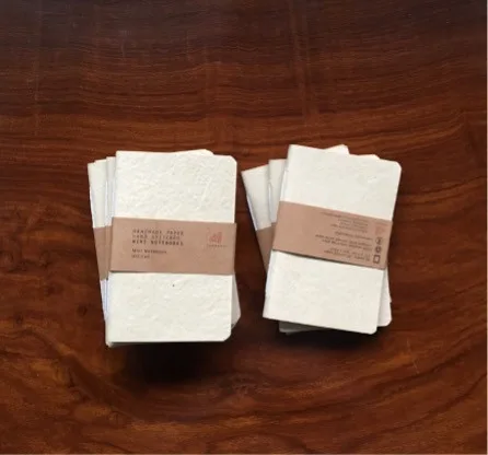Tan Pocket Size Journals 3.5 x 5.25 inch - Set of 3 Boxed