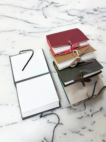 Vintage Leather Travel Journal 5 x 4 inch