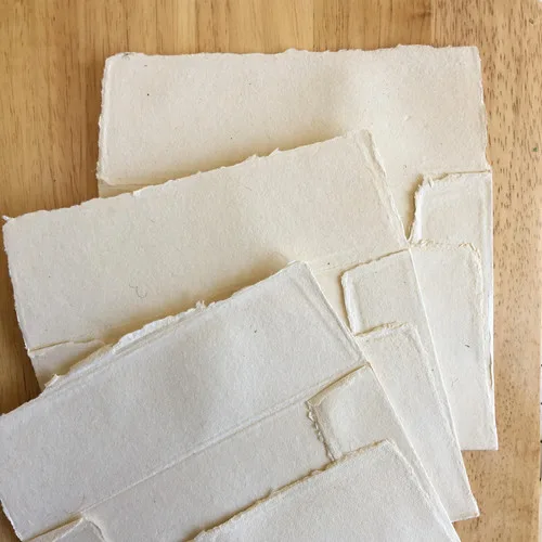 10 Deckled Edge Square Flap Envelopes
